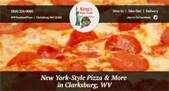 Desktop Screenshot of kingnypizza.com