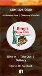 Mobile Screenshot of kingnypizza.com